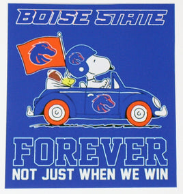 Snoopy College Football Indoor/Outdoor Waterproof Vinyl Decal - Boise State Broncos - snoopn4pnuts.com