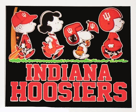 Snoopy College Football Indoor/Outdoor Waterproof Vinyl Decal - Indiana Hoosiers - snoopn4pnuts.com