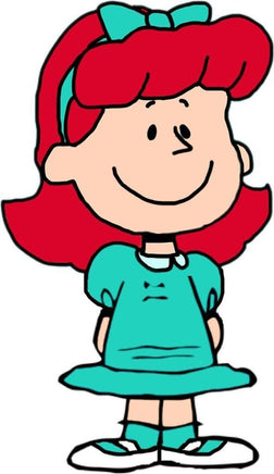 Little Red - Haired Girl Indoor/Outdoor Die - Cut Vinyl Decal (Solid Fill - Full Color) - snoopn4pnuts.com