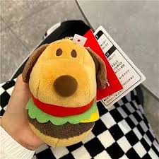 Snoopy Plush Hamburger - Shaped Backpack / Purse Pendant - Hang It Anywhere! - snoopn4pnuts.com