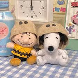 Peanuts Backpack / Key Chain Plush Doll With Removable Hood