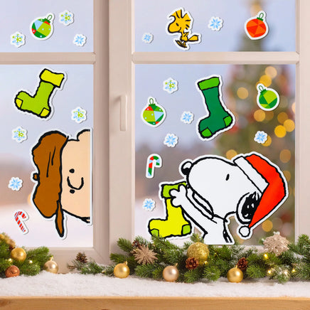 Peanuts Holiday "Peeker" Reusable Window Clings (Great For Car Windows Too!) - ON SALE! - snoopn4pnuts.com