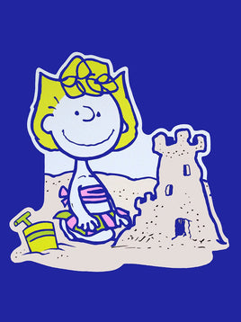 Peanuts Double - Sided Flag - Sally's Sand Castle - snoopn4pnuts.com
