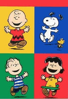 Peanuts Double - Sided Linen Flag - Happy Peanuts Gang - snoopn4pnuts.com