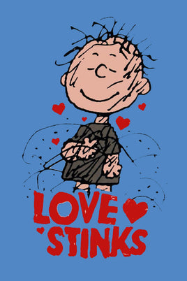 Peanuts Double - Sided Linen Flag - Pig Pen Love Stinks - snoopn4pnuts.com