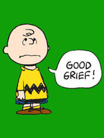 Peanuts Double - Sided Linen Flag - Charlie Brown Good Grief! - snoopn4pnuts.com