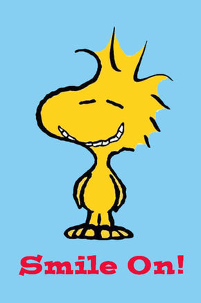 Peanuts Double - Sided Flag - Woodstock Smile On! - snoopn4pnuts.com