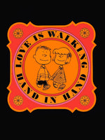 Peanuts Double - Sided Flag - Love Is Walking Hand In Hand - snoopn4pnuts.com