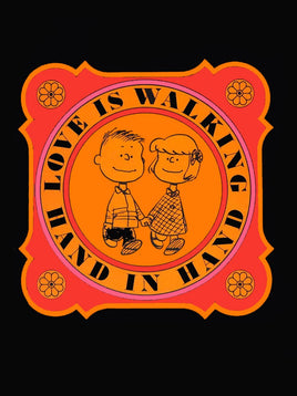 Peanuts Double - Sided Flag - Love Is Walking Hand In Hand - snoopn4pnuts.com