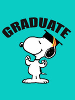Peanuts Double - Sided Flag - Snoopy Graduation - snoopn4pnuts.com