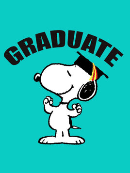 Peanuts Double - Sided Flag - Snoopy Graduation - snoopn4pnuts.com