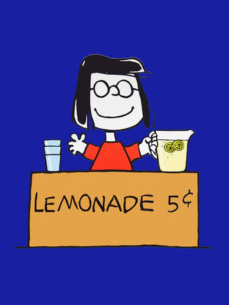 Peanuts Double - Sided Linen Flag - Marcie's Lemonade Stand - snoopn4pnuts.com