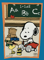 PEANUTS GANG CLASSROOM Flag - RARE!