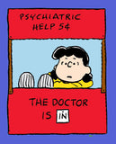 Peanuts Double-Sided Flag - Lucy's Psych Booth