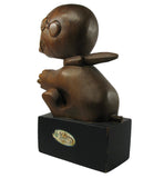 Snoopy Flying Ace Hand Carved (Teak) Wood Figurine From Manila - "World's Greatest"    RARE!