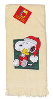 Snoopy Santa Embroidered Hand Towel