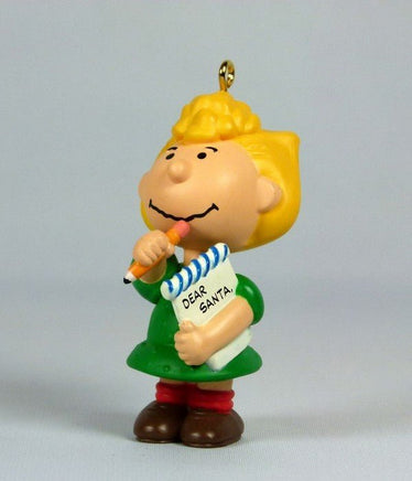 1996 Collector's Series Christmas Ornament - Sally's Letter To Santa (NEAR MINT) - snoopn4pnuts.com
