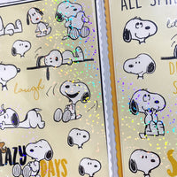 Snoopy and Woodstock Holographic Stickers - Smiles and Laughs - snoopn4pnuts.com