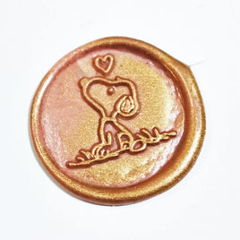 Snoopy Wax Seal With Brass Head And 2 Sticks Of Metallic Wax (Silver and Gold/Not Shown In Photo)