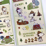 Snoopy Beagle Scouts Holographic Stickers - Happy Campers