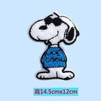 Joe Cool Snoopy Large Furry Patch - 6