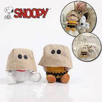 Snoopy Backpack / Key Chain Plush Doll With Removable Hood