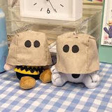 Peanuts Backpack / Key Chain Plush Doll With Removable Hood