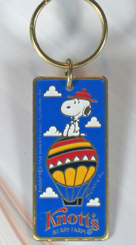 Knott's Berry Farm Brass Key Chain - "Jackie" Name Engraved On Back - snoopn4pnuts.com