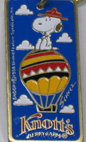 Knott's Berry Farm Brass Key Chain - "Jackie" Name Engraved On Back - snoopn4pnuts.com