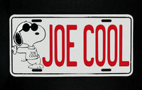 Snoopy Metal License Plate - Joe Cool
