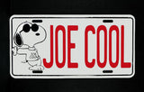 Snoopy Metal License Plate - Joe Cool