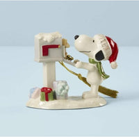 Lenox Snoopy's Letter To Santa Fine China Ornament With 24K Gold Accents - snoopn4pnuts.com