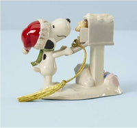Lenox Snoopy's Letter To Santa Fine China Ornament With 24K Gold Accents - snoopn4pnuts.com