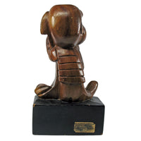 Linus Hand Carved (Teak) Wood Figurine From Manila - "Ive/We All Have Our Hangups" RARE! - snoopn4pnuts.com