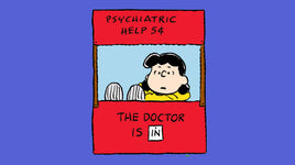 Lucy Psych Booth Metal License Plate (Mounting Slots Not Seen In Photo)