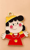 Peanuts Enamel Charm - Blushing Lucy