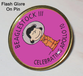 Beaglestock III Pin Celebrating Apollo 10 (May 1969) - Astronaut Lucy RARE! - snoopn4pnuts.com