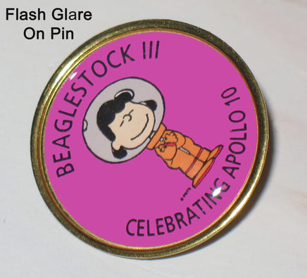 Beaglestock III Pin Celebrating Apollo 10 (May 1969) - Astronaut Lucy RARE! - snoopn4pnuts.com