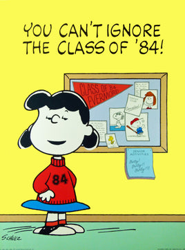 Laminated Lucy Class of '84 School Wall Decor