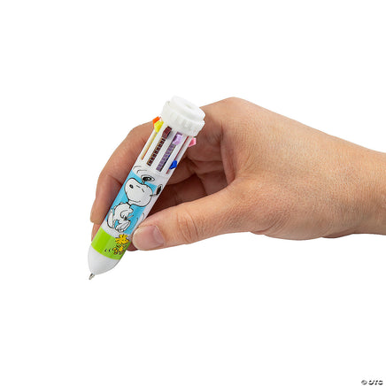 Snoopy 10 - Color Mini Retractable Shuttle Pen (4" Long) - Great For Pocket, Purse, and Party Gift Bags! - snoopn4pnuts.com