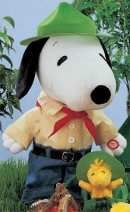 Snoopy Beagle Scout Plush Doll (NEW BUT DOESN'T PLAY OR MOVE) - snoopn4pnuts.com