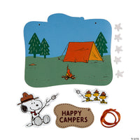 Snoopy Beagle Scout 2 - D Wall Sign Craft Kit - Happy Campers - snoopn4pnuts.com