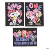 Peanuts Fuzzy Faux Velvet Valentine's Day Puzzle