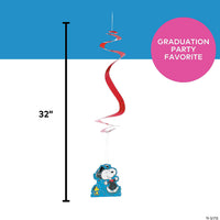 Snoopy Graduation Streamer Swirls Hanging Decorations - snoopn4pnuts.com