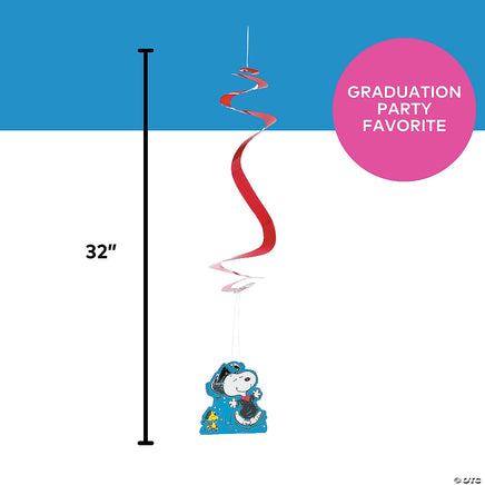 Snoopy Graduation Streamer Swirls Hanging Decorations - snoopn4pnuts.com