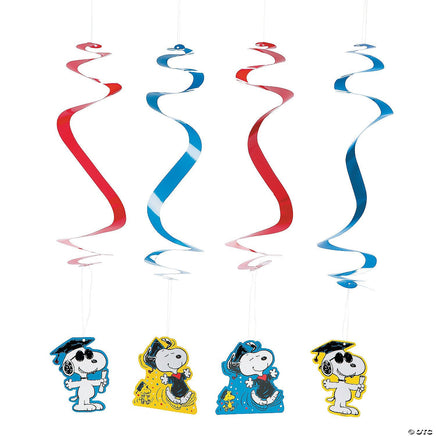 Snoopy Graduation Streamer Swirls Hanging Decorations - snoopn4pnuts.com