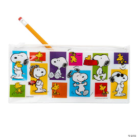 Snoopy Personas Vinyl Pencil Bag With Zipper Closure - snoopn4pnuts.com