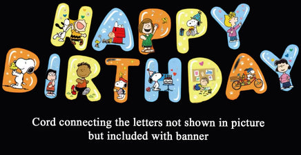 Peanuts Birthday Banner Party Ware - snoopn4pnuts.com