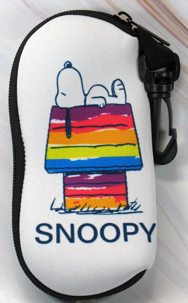 Snoopy Padded Eyeglasses Case With Carabiner Clip - snoopn4pnuts.com