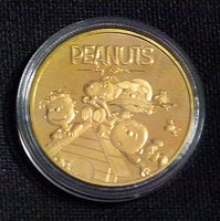 2020 Peanuts 70th Anniversary Gold-Plated Commemorative Half Dollar Coin (Sold Separately) (Copy)
